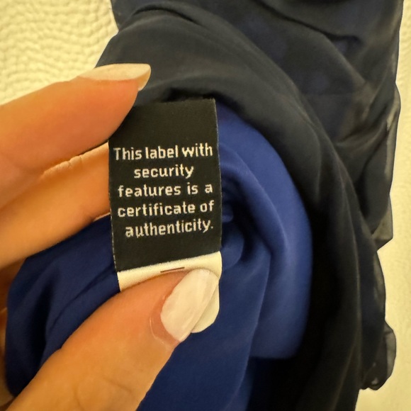 Vintage Diane Von Furstenberg Silk and Lace Ruched Strapless Dress - Sz. 0 - Picture 12 of 12